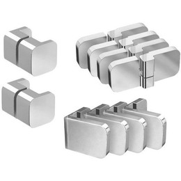 Набор металлических компонентов B SET для душевого уголка BSKK4 80/90 D01000A073, хром фото 