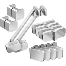 Набор металлических компонентов B SET для душевого уголка BSKK4, BSRV4 100 D01000A074, хром фото 