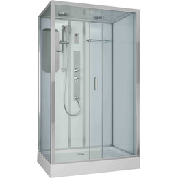 Гидробокс Niagara 120x80 см 60120114GQR, хром/прозрачное фото 