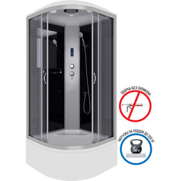 Душевая кабина Niagara 80x80 см 25071434P, серебро/тонированное фото 