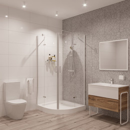 Душевое ограждение Niagara Nova 100x100 см 66160811, хром/прозрачное фото 