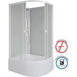 Душевая кабина Niagara 110x80 см P110/80/40L/MT/BK, белый/матовое фото 
