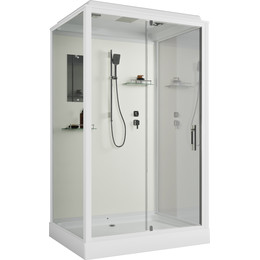 Душевая кабина Niagara 100x80 см ST100/80/15Q, белый/прозрачное фото 