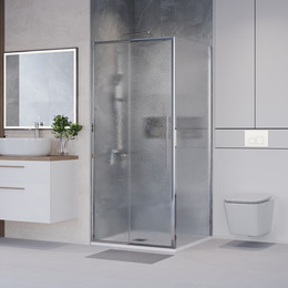 Душевое ограждение Niagara Nova 90x100 см NG-65-9CH-CH100-34, хром/шиншилла фото 