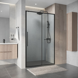 Душевая дверь Niagara Nova 110 см NG-34-11AGR, графит матовый/прозрачное фото 