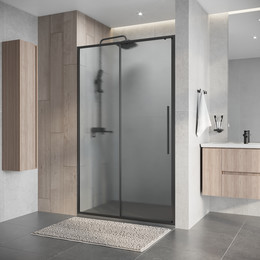 Душевая дверь Niagara Nova 130 см NG-34-L13CHGR, графит матовый/шиншилла фото 