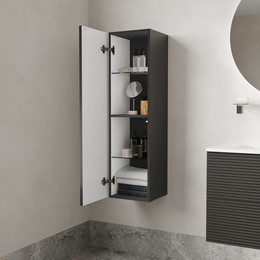 Пенал подвесной Iddis Bild 30 см BIL30G0i97, тёмно-серый фото 