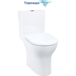 Унитаз-компакт безободковый Iddis Zodiac X ZODRDSEi24 с крышкой микролифт (система смыва Торнадо) фото 