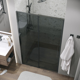 Душевая дверь Grossman Galaxy 120 см 100.K33.01.120.42.10, графит сатин/тонированное фото 