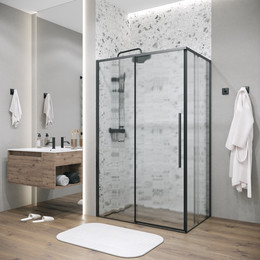 Душевое ограждение Grossman Galaxy 120x90 см 120.K33.01.1290.21.02, чёрный матовый/шиншилла фото 