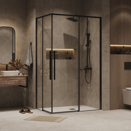 Душевое ограждение Grossman Galaxy 110x90 см 300.K33.01.1190.42.00, графит сатин/прозрачное фото 