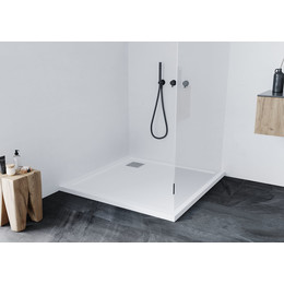 Поддон каменный Taliente 100x100 см PTA-ST-100Wstone, белый матовый фото 