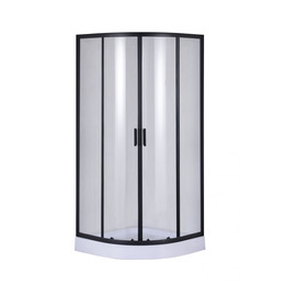 Душевое ограждение Taliente 90x90 см TA-09091-1CB, чёрный/прозрачное фото 