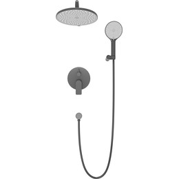 Душевая система для душа Veconi TE-500-B-C4, чёрный матовый фото 