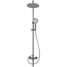 Душевая стойка Veconi TU-100-B-C4, чёрный матовый, Цвет производителя: чёрный матовый фото 