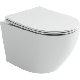 Унитаз подвесной безободковый Ceramicanova Uno Rimless CN11001 с крышкой микролифт, Цвет производителя: белый фото 