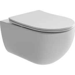 Унитаз подвесной безободковый Ceramicanova Long Rimless CN3015 с крышкой микролифт фото 