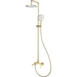 Душевая стойка Gappo G99-33 G2499-33, золото сатин, Цвет производителя: золото сатин фото 