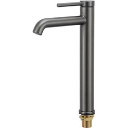 Смеситель для раковины высокий Gappo G06-9 G1006-29, оружейная сталь, Цвет производителя: оружейная сталь фото 