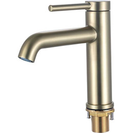 Смеситель для раковины Gappo G06-3 G1006-3, золото сатин, Цвет производителя: золото сатин фото 