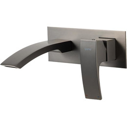 Смеситель для раковины настенный Gappo G07-9 G1007-29, оружейная сталь, Цвет производителя: оружейная сталь фото 