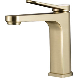 Смеситель для раковины Gappo G10-3 G1010-3, золото сатин, Цвет производителя: золото сатин фото 