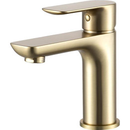 Смеситель для раковины Gappo G48-3 G1048-3, золото сатин, Цвет производителя: золото сатин фото 