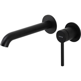 Смеситель для раковины настенный Gappo G06-6 G1206-6, чёрный, Цвет производителя: чёрный фото 