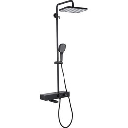 Душевая стойка с выдвижным изливом Gappo G95 G2495-16, чёрный фото 