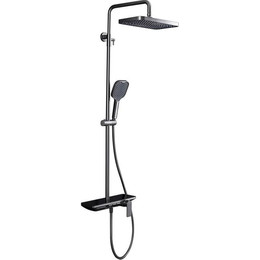 Душевая стойка Gappo G96 G2496-19, оружейная сталь, Цвет производителя: оружейная сталь фото 
