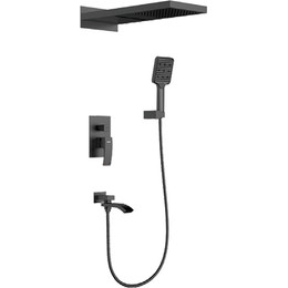 Душевая система для ванны Gappo G07 G7107-76, чёрный, Цвет производителя: чёрный фото 