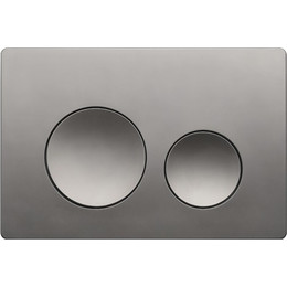 Кнопка смыва Azario AZ-003.08, оружейная сталь фото 