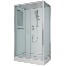 Душевая кабина Niagara Premium 120x80 см NG-6012-01QL, хром/прозрачное (безсиликоновая сборка) фото 