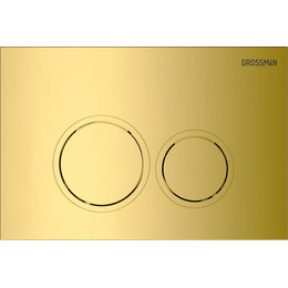 Кнопка смыва Grossman Galaxy 700.K31.01.300.300, золото глянцевое фото 