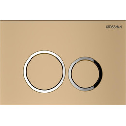 Кнопка смыва Grossman Galaxy 700.K31.01.310.310, золото матовое фото 