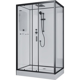 Душевая кабина Niagara Premium 120x80 см NG-6912-01QR BLACK, чёрный/тонированное (безсиликоновая сборка) фото 