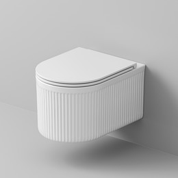 Унитаз подвесной безободковый Grossman GR-4408SQ с крышкой микролифт (Система смыва торнадо) фото 