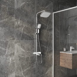 Душевая стойка Grossman Alba 500.K35.06.100/000, белый, Цвет производителя: белый фото 