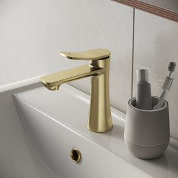 Смеситель для раковины Grossman Advans 510.K35.09.320, золото, Цвет производителя: золото фото 