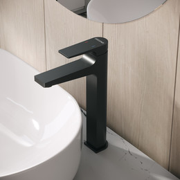 Смеситель для раковины высокий Grossman Classic 520.K35.04.210, чёрный, Цвет производителя: чёрный фото 