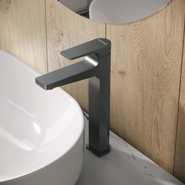 Смеситель для раковины высокий Grossman Classic 520.K35.04.420, графит, Цвет производителя: графит фото 