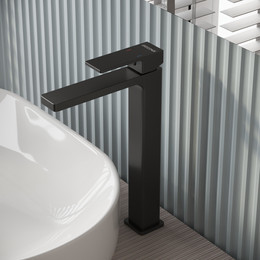 Смеситель для раковины высокий Grossman Style 520.K35.05.210, чёрный, Цвет производителя: чёрный фото 