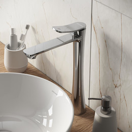 Смеситель для раковины высокий Grossman Advans 520.K35.09.100, Цвет производителя: хром фото 