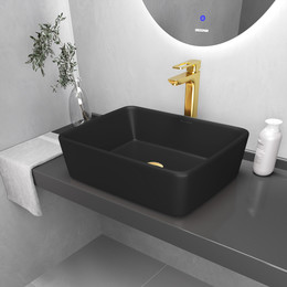 Раковина-чаша Grossman Color 48 см GR-3016BM, чёрный матовый фото 