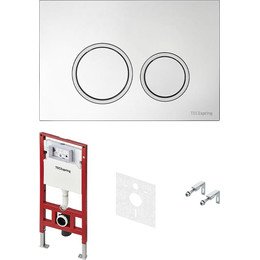 Инсталляция для подвесного унитаза TECEspring S401101 (кнопка хром глянцевый) фото 