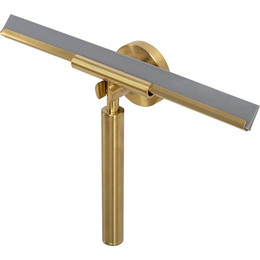 Скребок-водосгон для душевых стёкол Cezares RELAX-SV-BORO, брашированное золото фото 