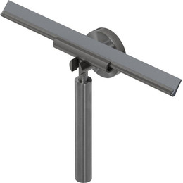 Скребок-водосгон для душевых стёкол Cezares RELAX-SV-GM, оружейная сталь фото 