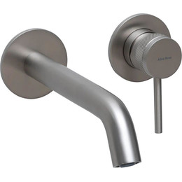 Смеситель для раковины настенный Allen Brau Priority 5.31030-BN (со скрытой частью) никель фото 