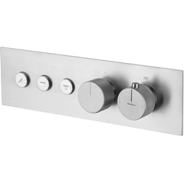Смеситель для душа с термостатом Allen Brau Liberty 5.33003-BN (со скрытой частью) никель фото 