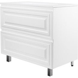 Тумба напольная с раковиной AN Элен 100 см, белый матовый фото 